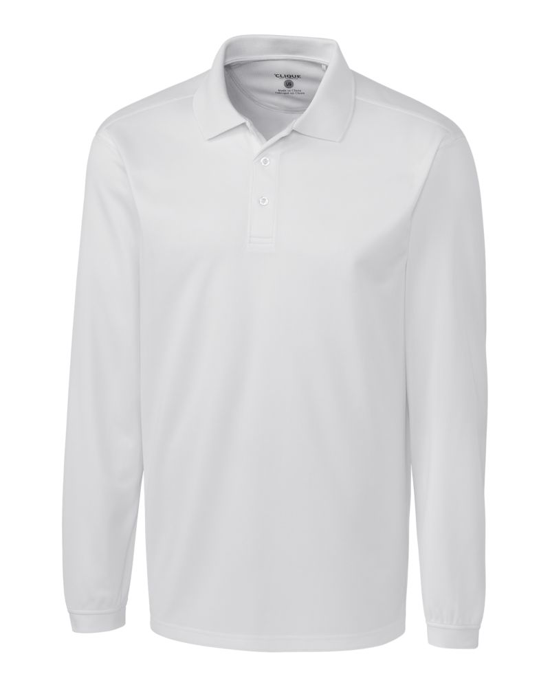 Clique Ice Pique Tech Mens Long Sleeve Polo 93