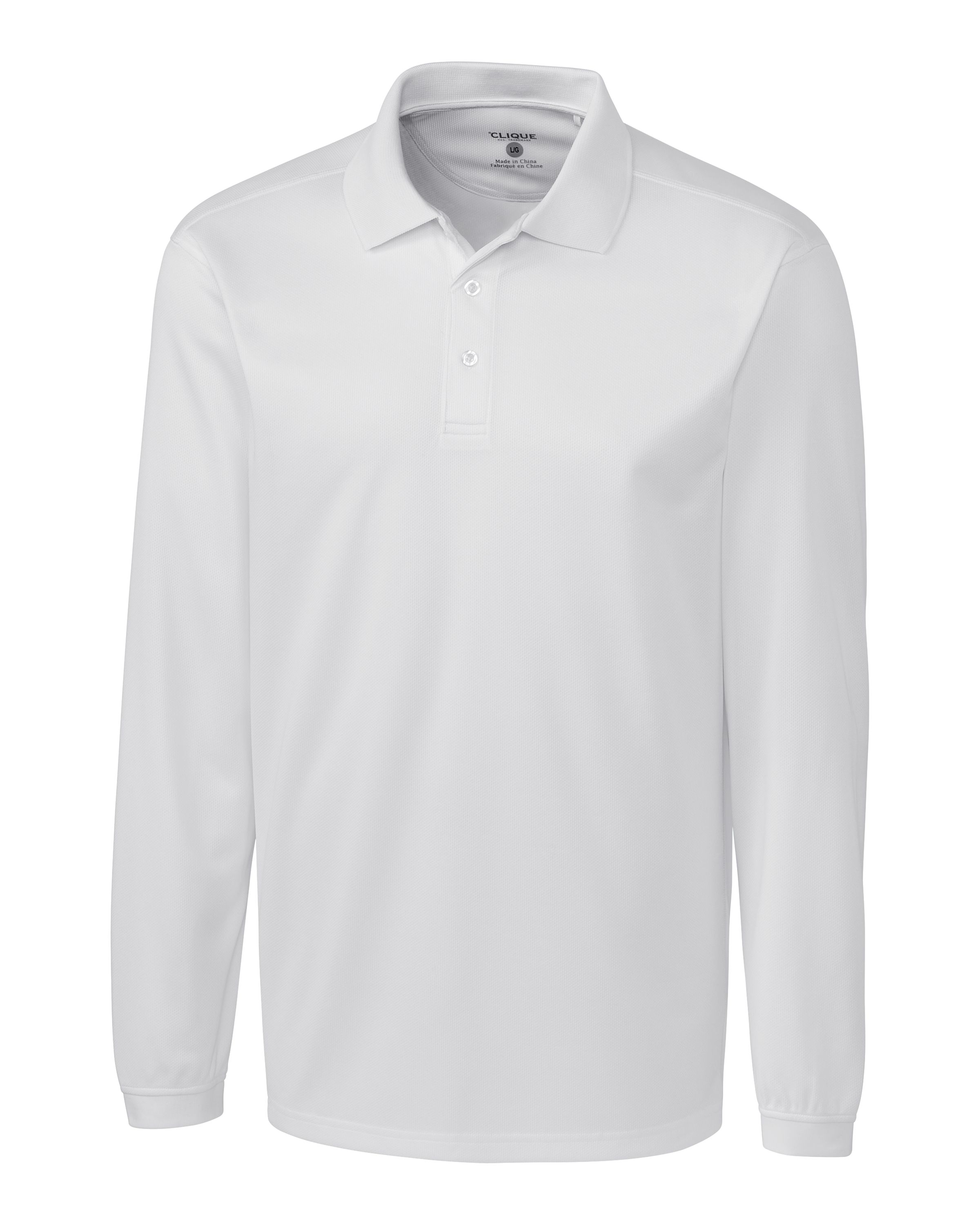 Clique Ice Pique Tech Mens Long Sleeve Polo 92