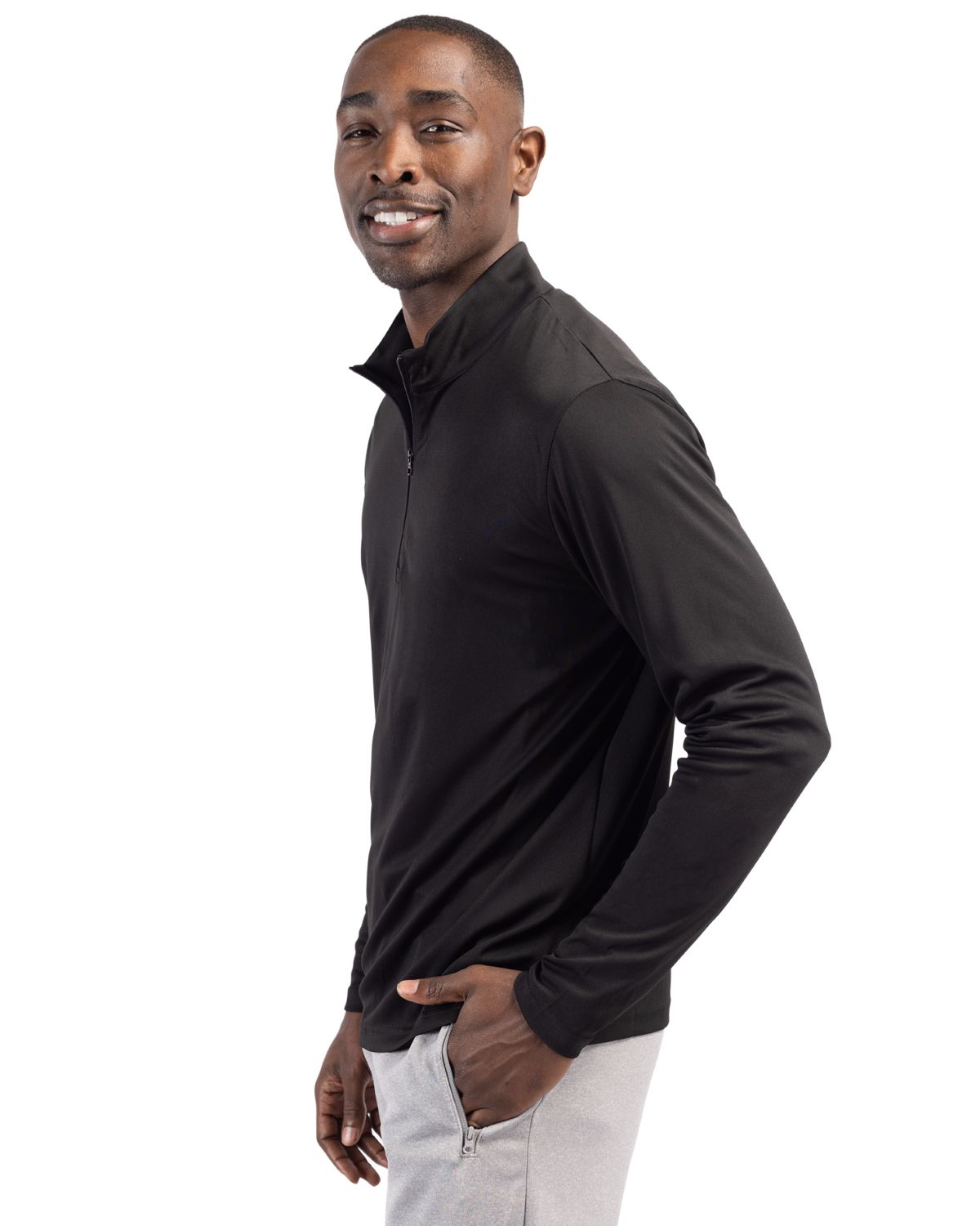 Clique Spin Solution-dyed Performance Interlock Mens Half Zip 82