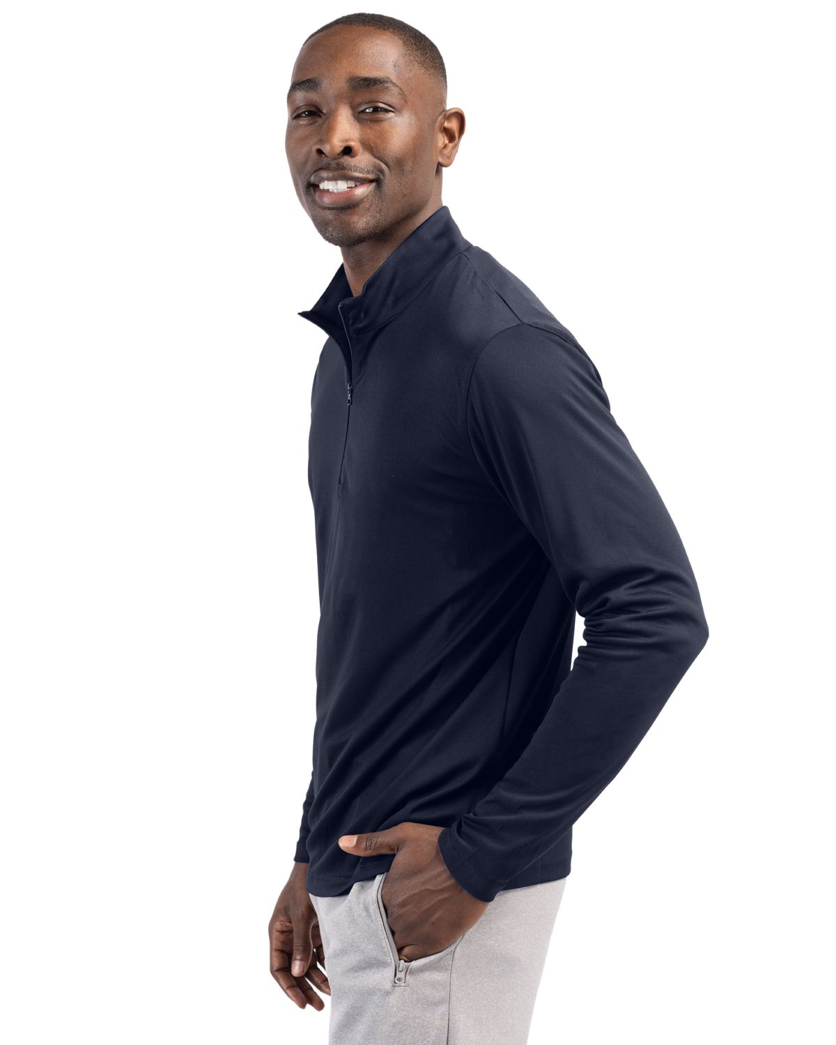 Clique Spin Solution-dyed Performance Interlock Mens Half Zip 76