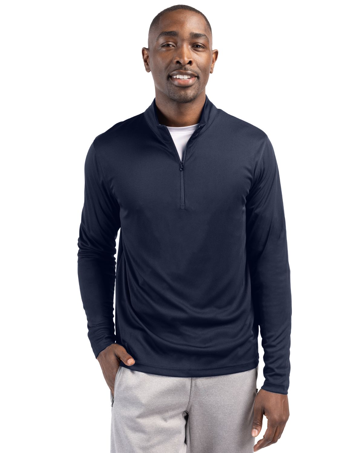 Clique Spin Solution-dyed Performance Interlock Mens Half Zip 87