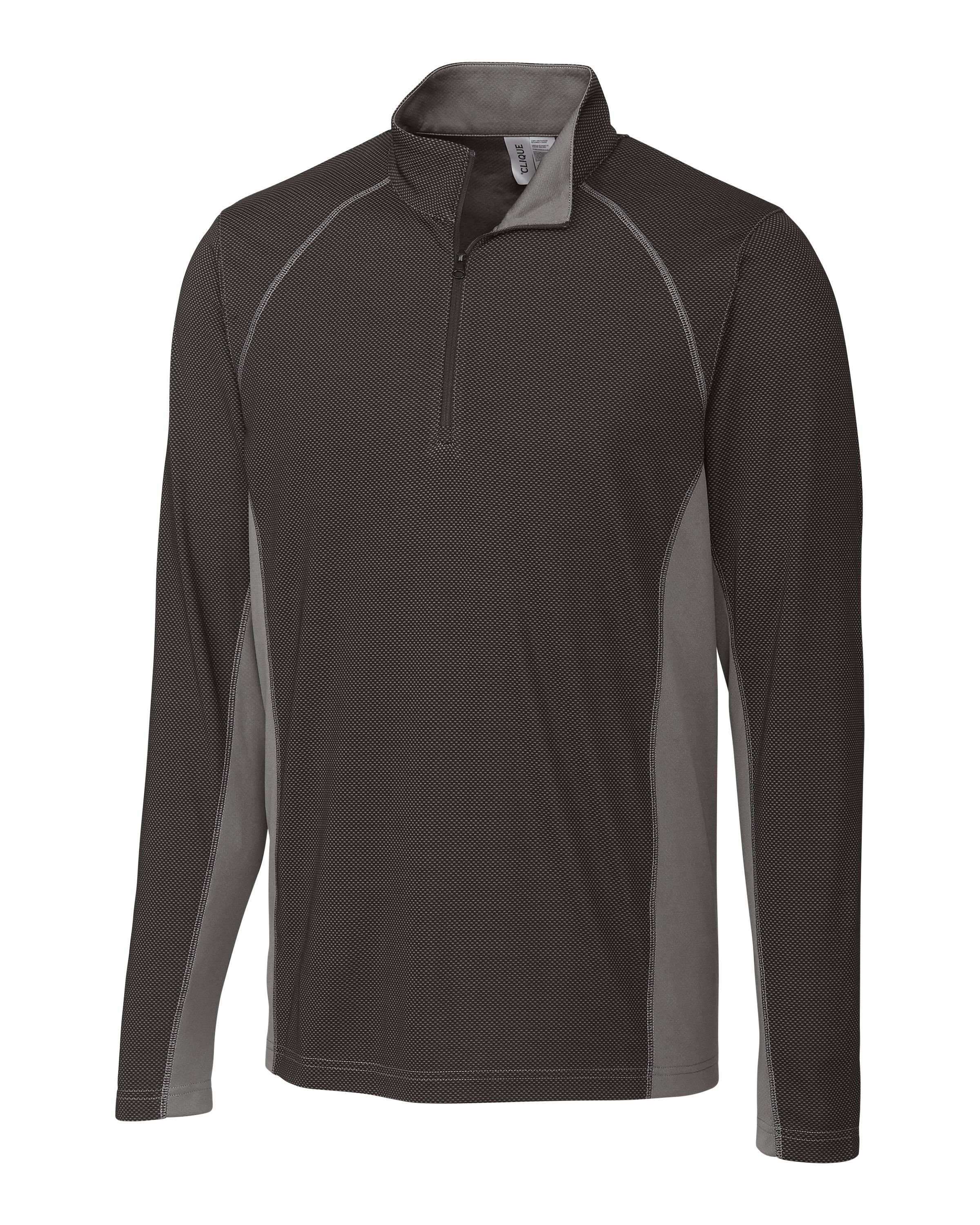 Clique Ice Pique Colorblock Mens Half Zip Tech Pullover-Clique