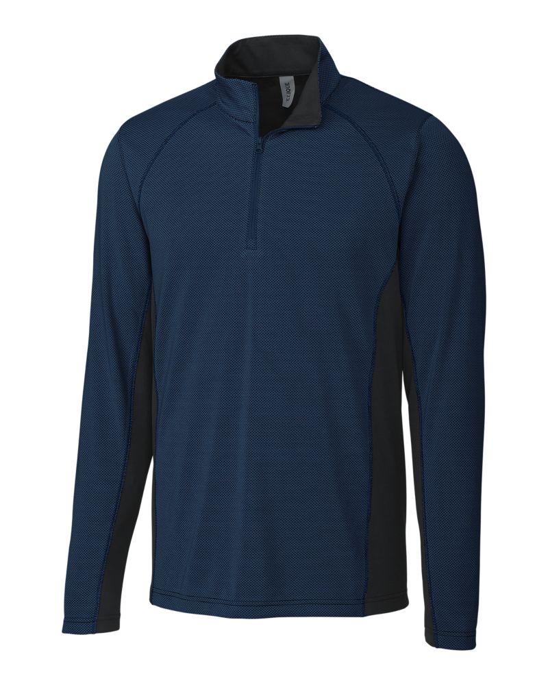 Clique Ice Pique Colorblock Tech Mens Half Zip 53