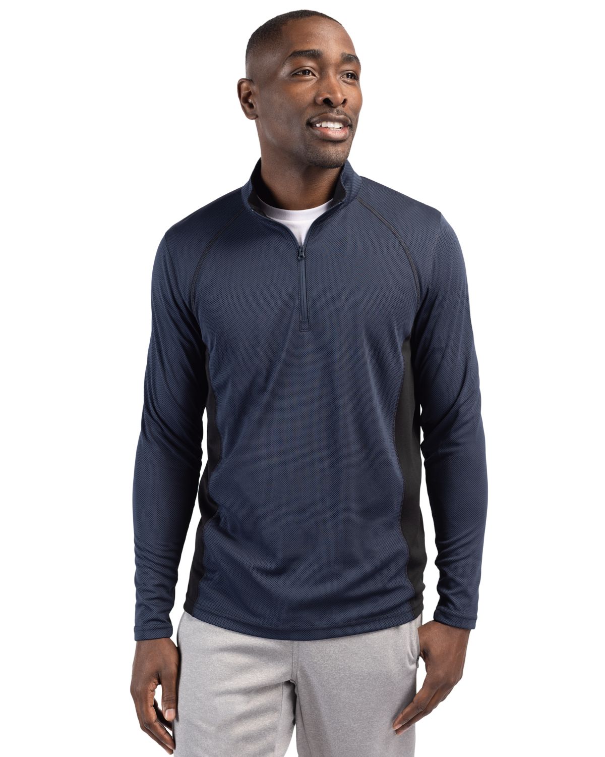 Clique Ice Pique Colorblock Tech Mens Half Zip 35