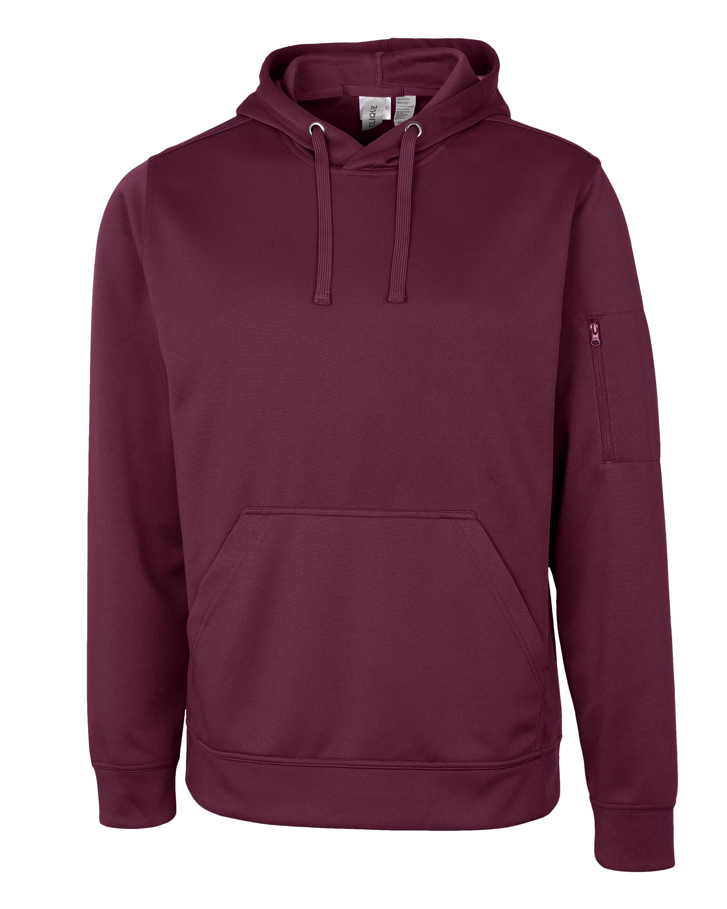 Clique Lift Solution-dyed Performance Unisex Hooded Pullover Sweatshirt 130