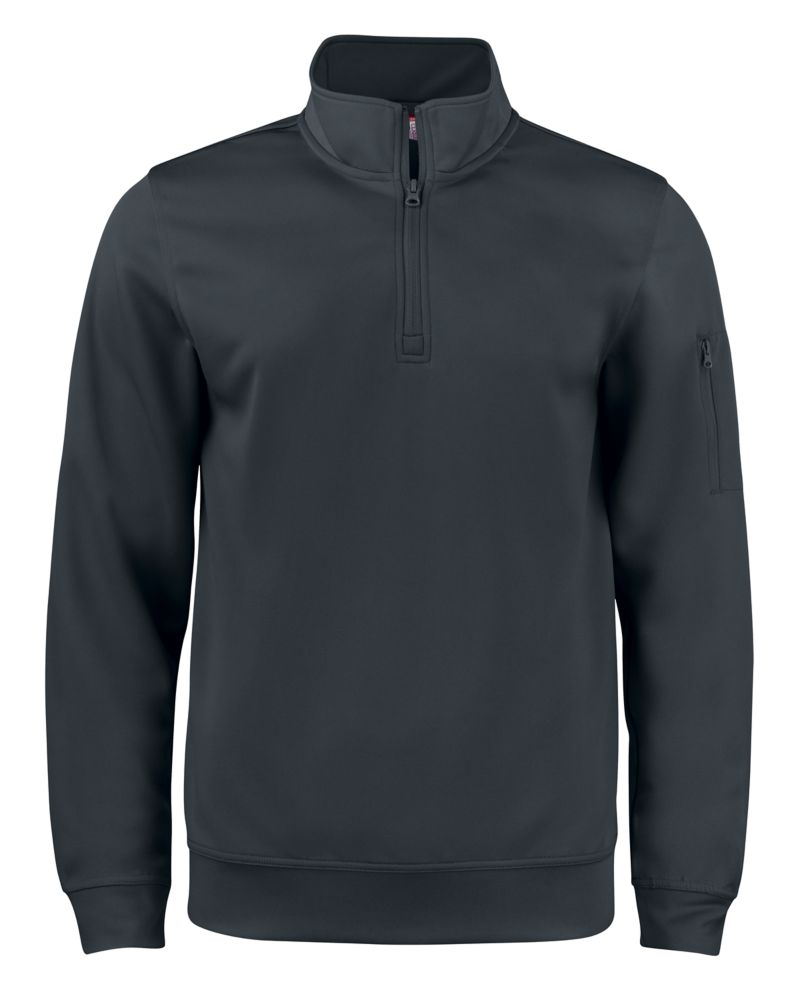 Clique Lift Solution-dyed Performance Unisex Half Zip Sweatshirt 98