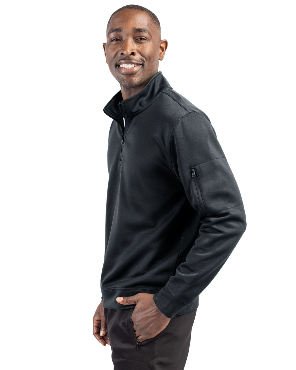 Clique Lift Solution-dyed Performance Unisex Half Zip Sweatshirt 97