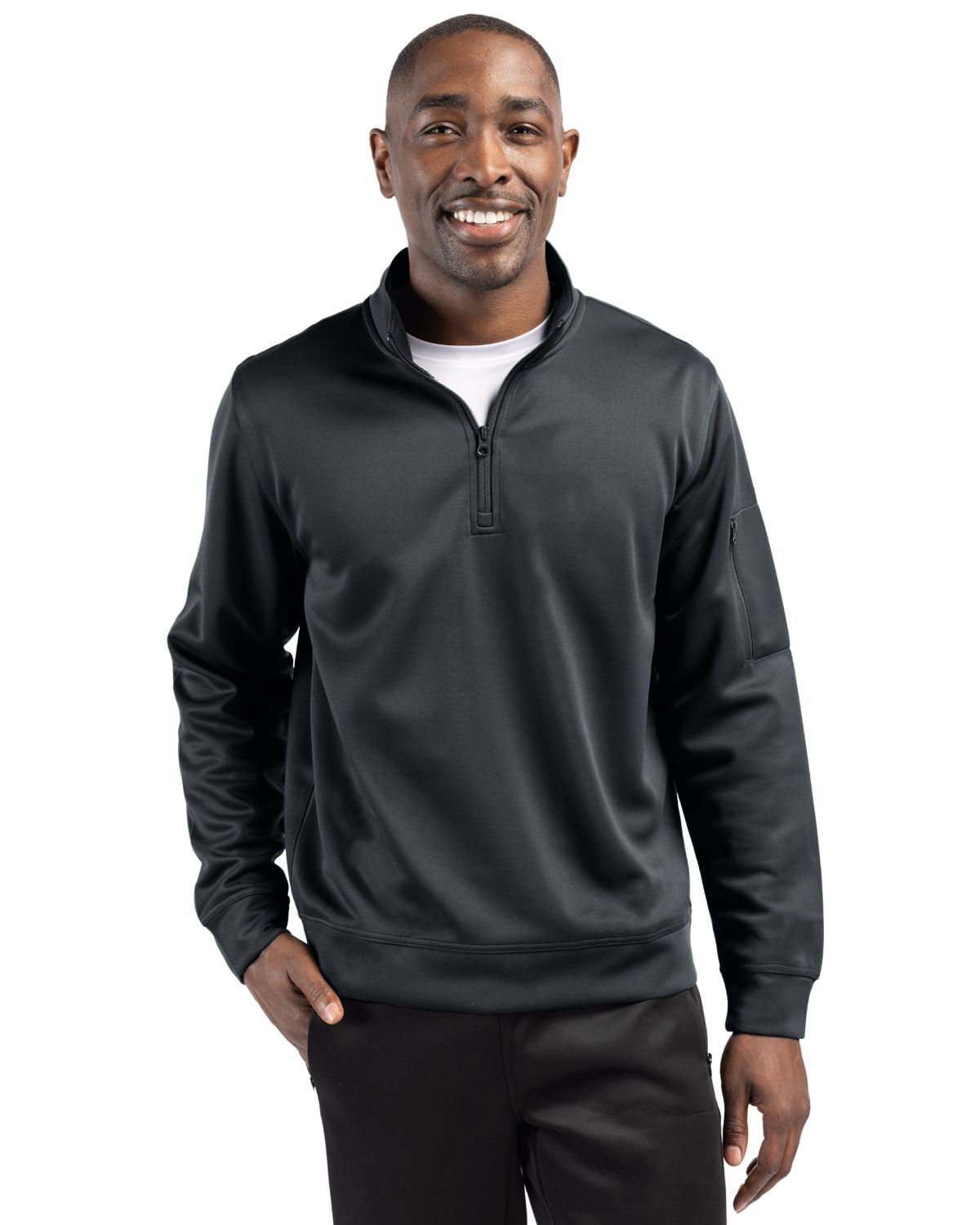 Clique Lift Solution-dyed Performance Unisex Half Zip Sweatshirt 108