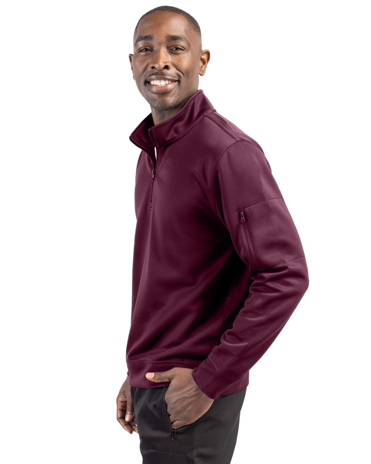 Clique Lift Solution-dyed Performance Unisex Half Zip Sweatshirt 100