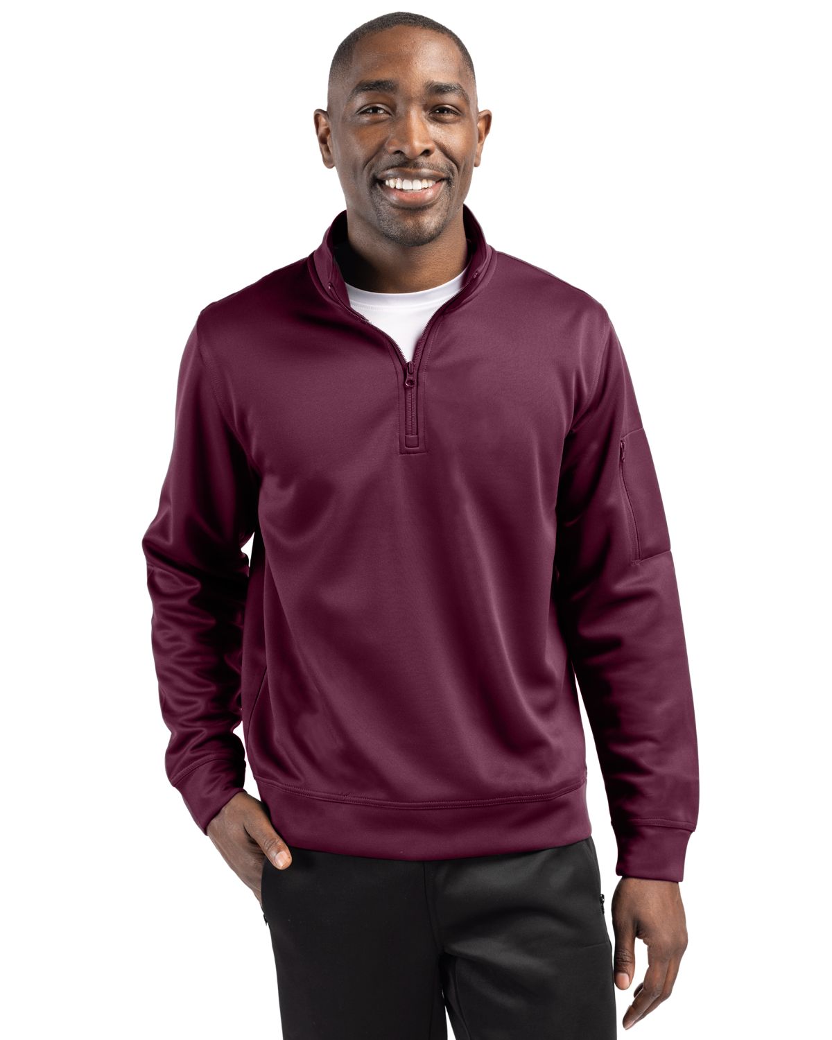 Clique Lift Solution-dyed Performance Unisex Half Zip Sweatshirt 152