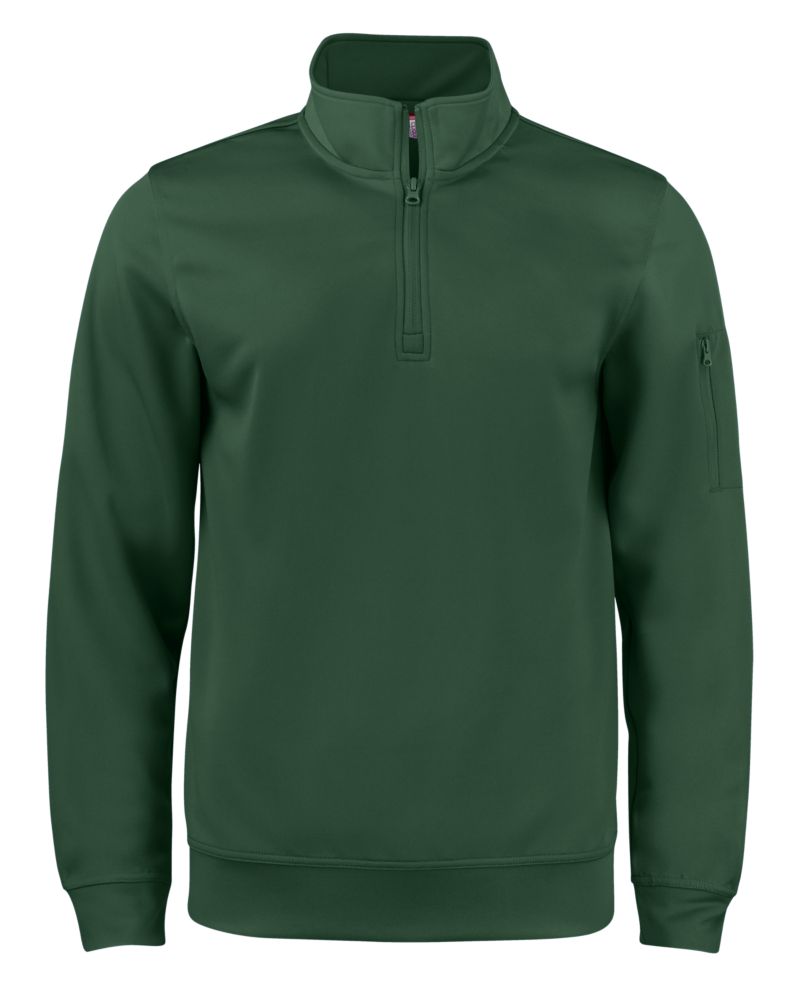Clique Lift Solution-dyed Performance Unisex Half Zip Sweatshirt 101