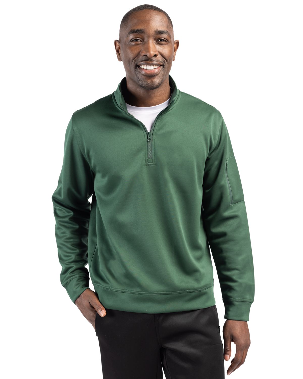 Clique Lift Solution-dyed Performance Unisex Half Zip Sweatshirt 188