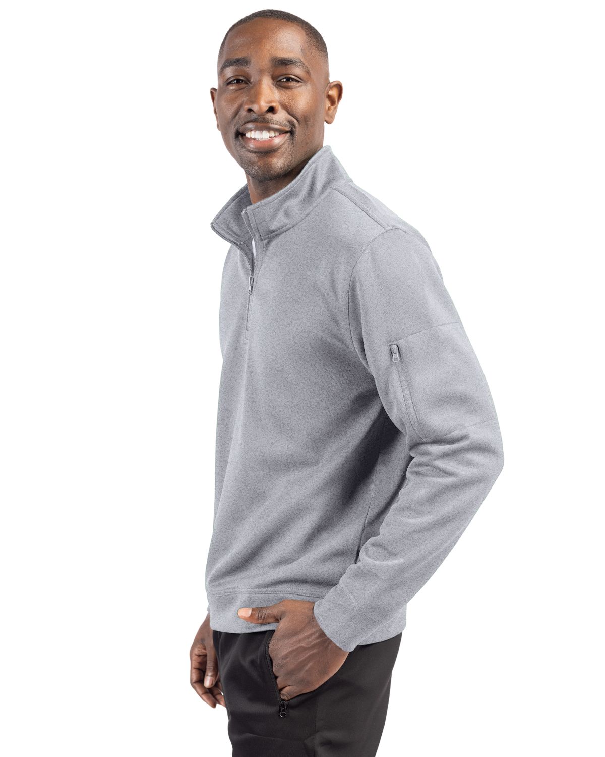 Clique Lift Solution-dyed Performance Unisex Half Zip Sweatshirt 154