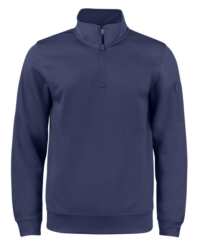 Clique Lift Solution-dyed Performance Unisex Half Zip Sweatshirt 170