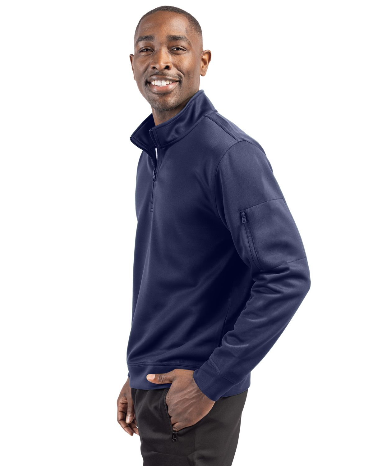 Clique Lift Solution-dyed Performance Unisex Half Zip Sweatshirt 156