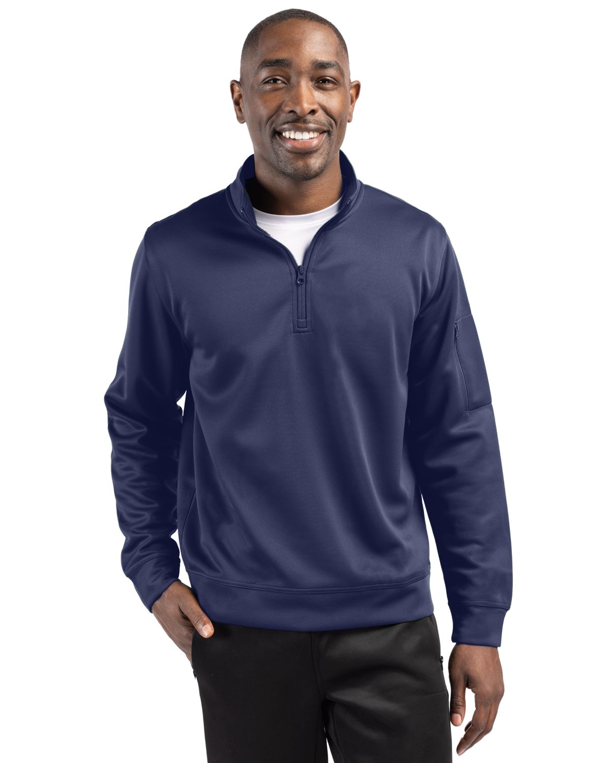 Clique Lift Solution-dyed Performance Unisex Half Zip Sweatshirt 94