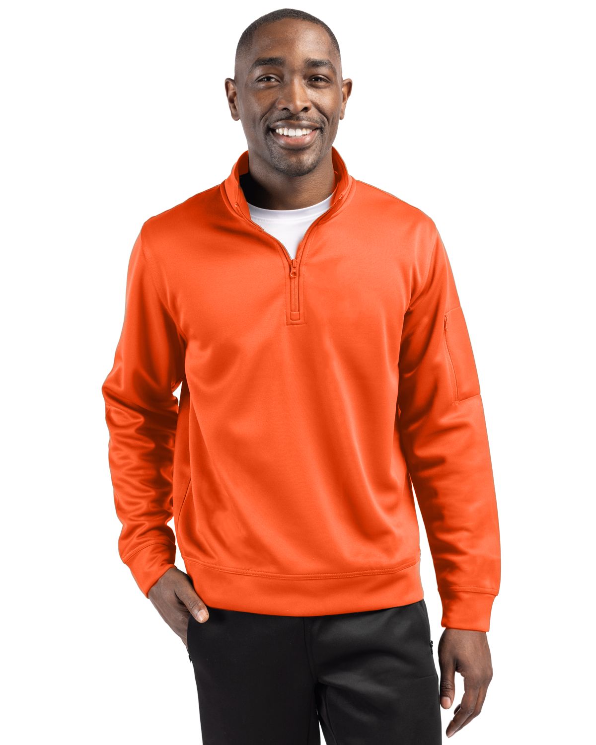 Clique Lift Solution-dyed Performance Unisex Half Zip Sweatshirt 164