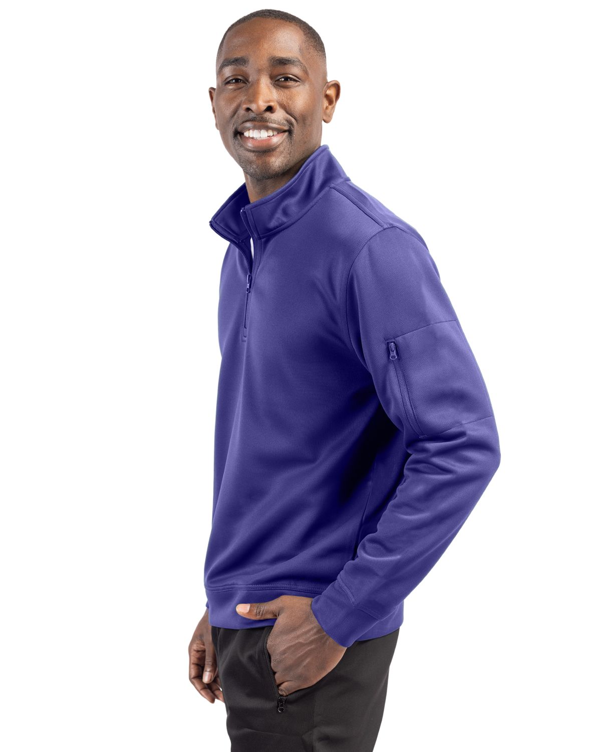 Clique Lift Solution-dyed Performance Unisex Half Zip Sweatshirt 106