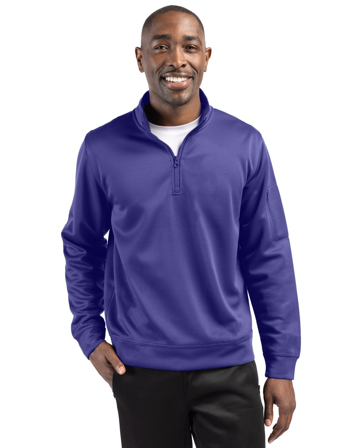 Clique Lift Solution-dyed Performance Unisex Half Zip Sweatshirt 158