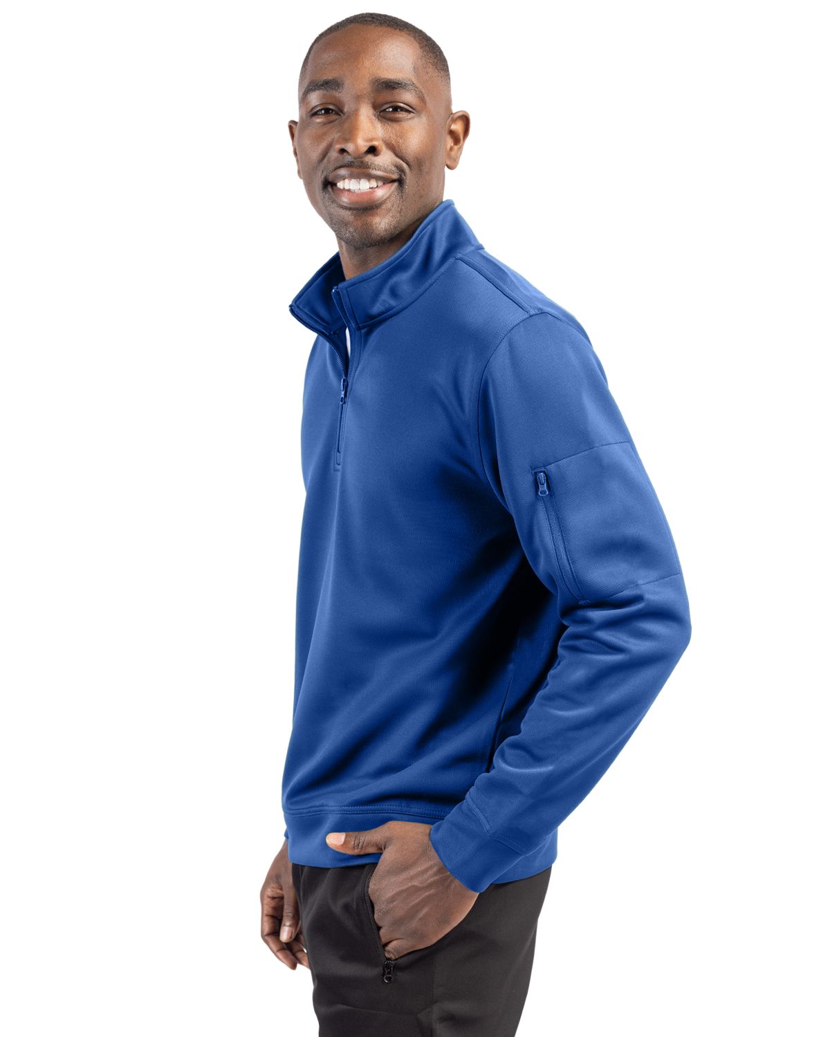 Clique Lift Solution-dyed Performance Unisex Half Zip Sweatshirt 125