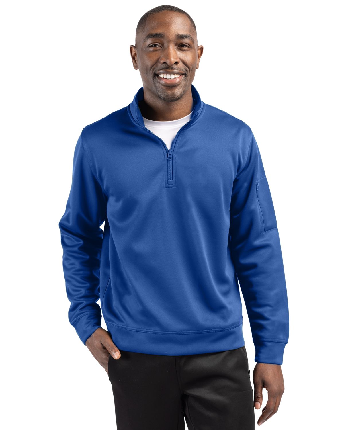 Clique Lift Solution-dyed Performance Unisex Half Zip Sweatshirt 123
