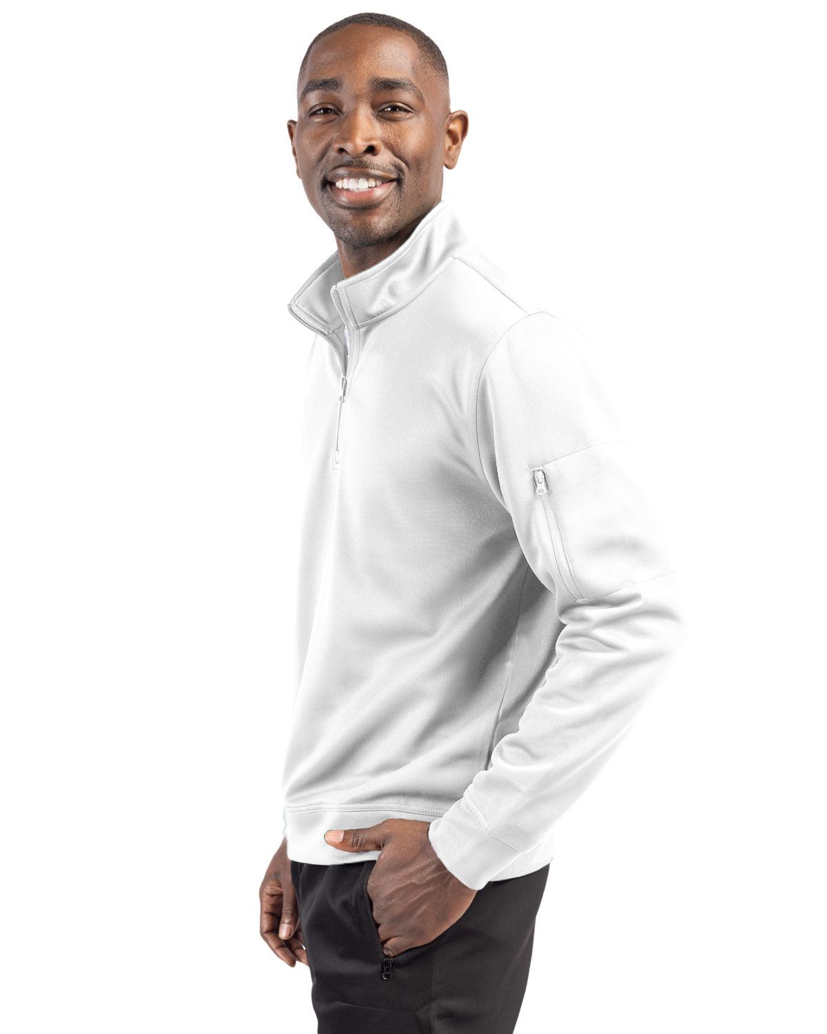 Clique Lift Solution-dyed Performance Unisex Half Zip Sweatshirt 111