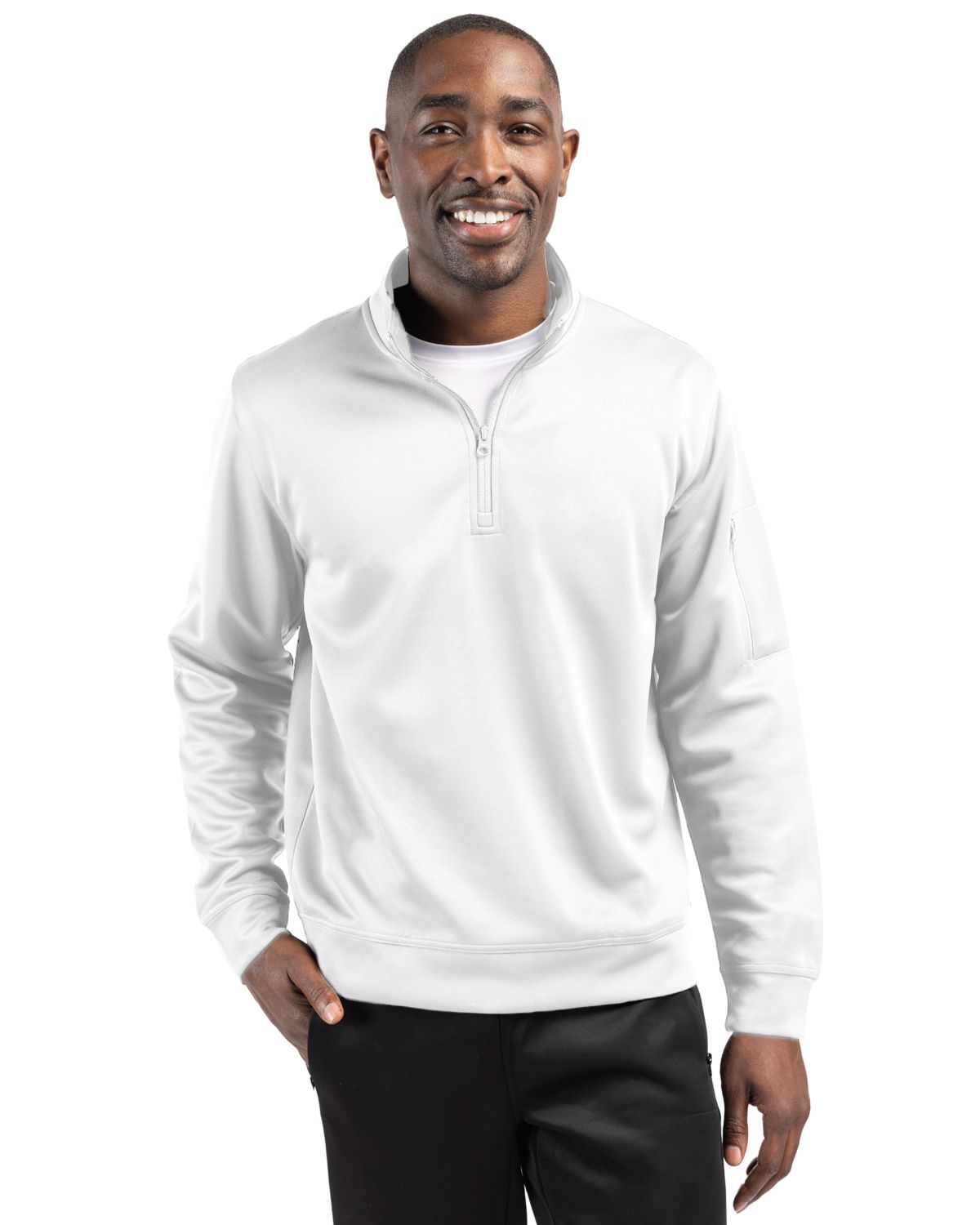 Clique Lift Solution-dyed Performance Unisex Half Zip Sweatshirt 176