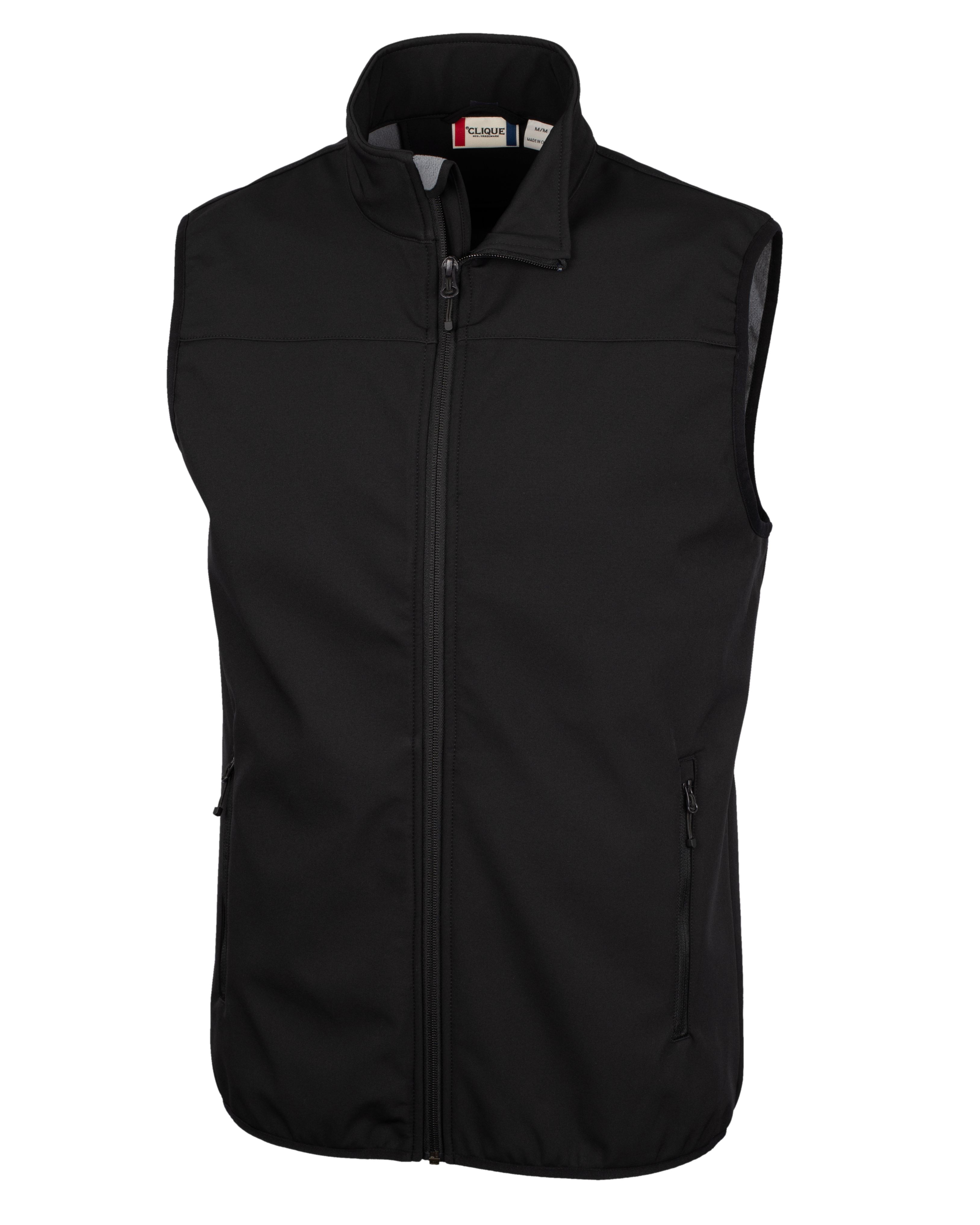 Clique Trail Eco Stretch Softshell Full Zip Mens Vest-Clique