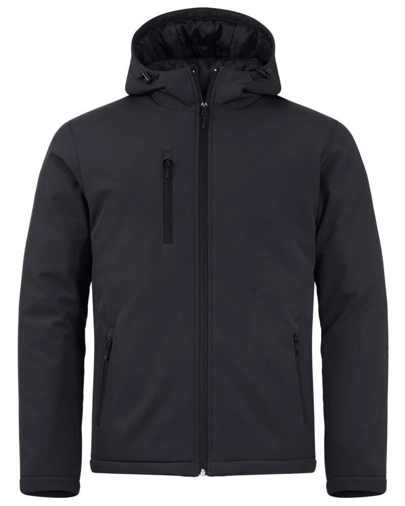 Clique Equinox Insulated Softshell Mens Full Zip Hooded Jacket 50