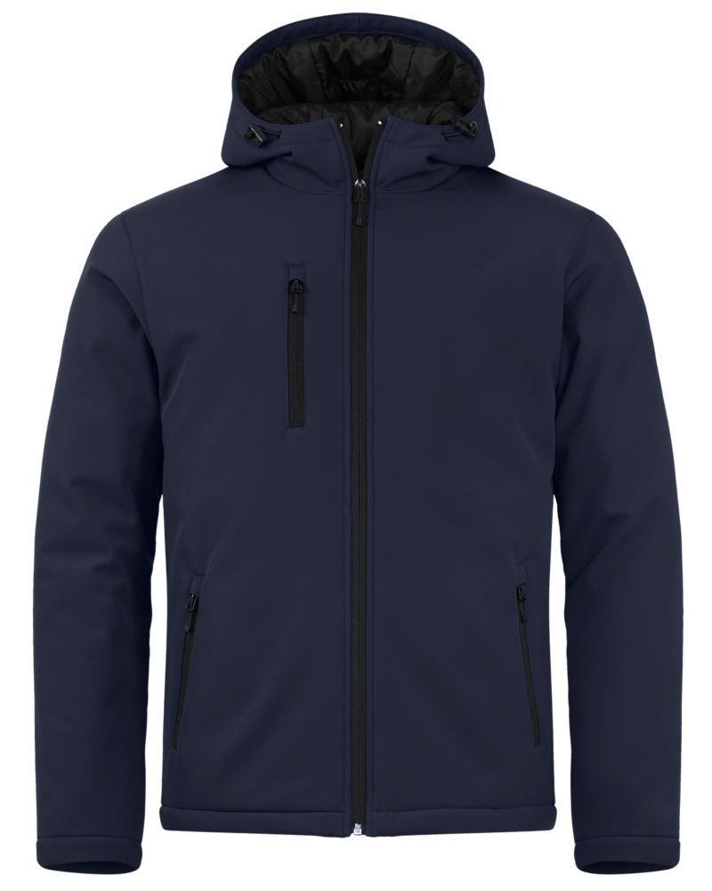 Clique Equinox Insulated Softshell Mens Full Zip Hooded Jacket 38