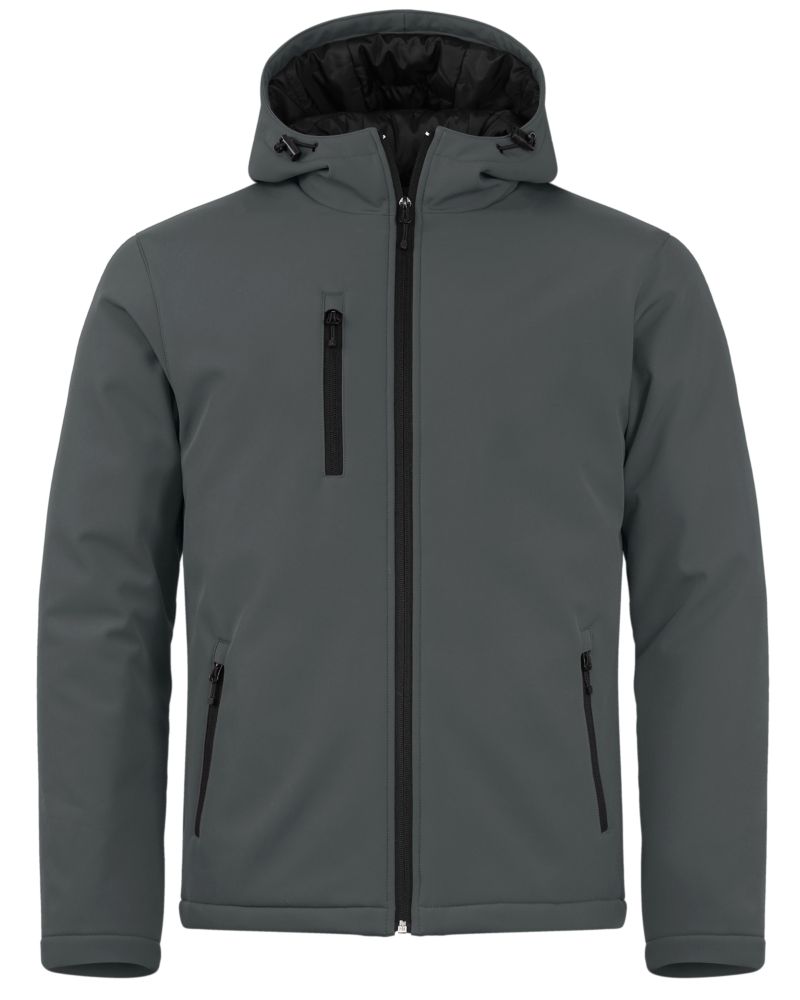 Clique Equinox Insulated Softshell Mens Full Zip Hooded Jacket 55