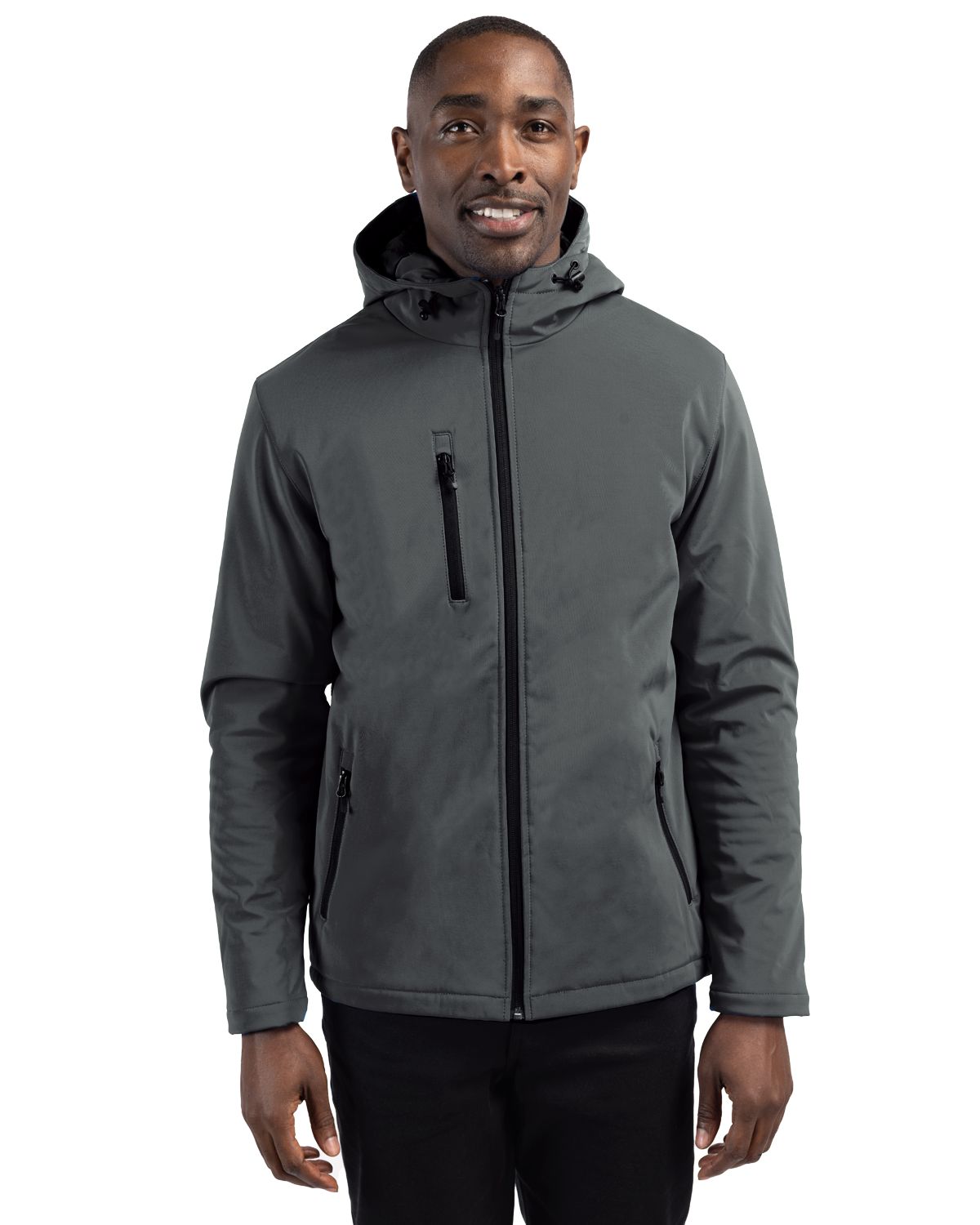 Clique Equinox Insulated Softshell Mens Full Zip Hooded Jacket 57