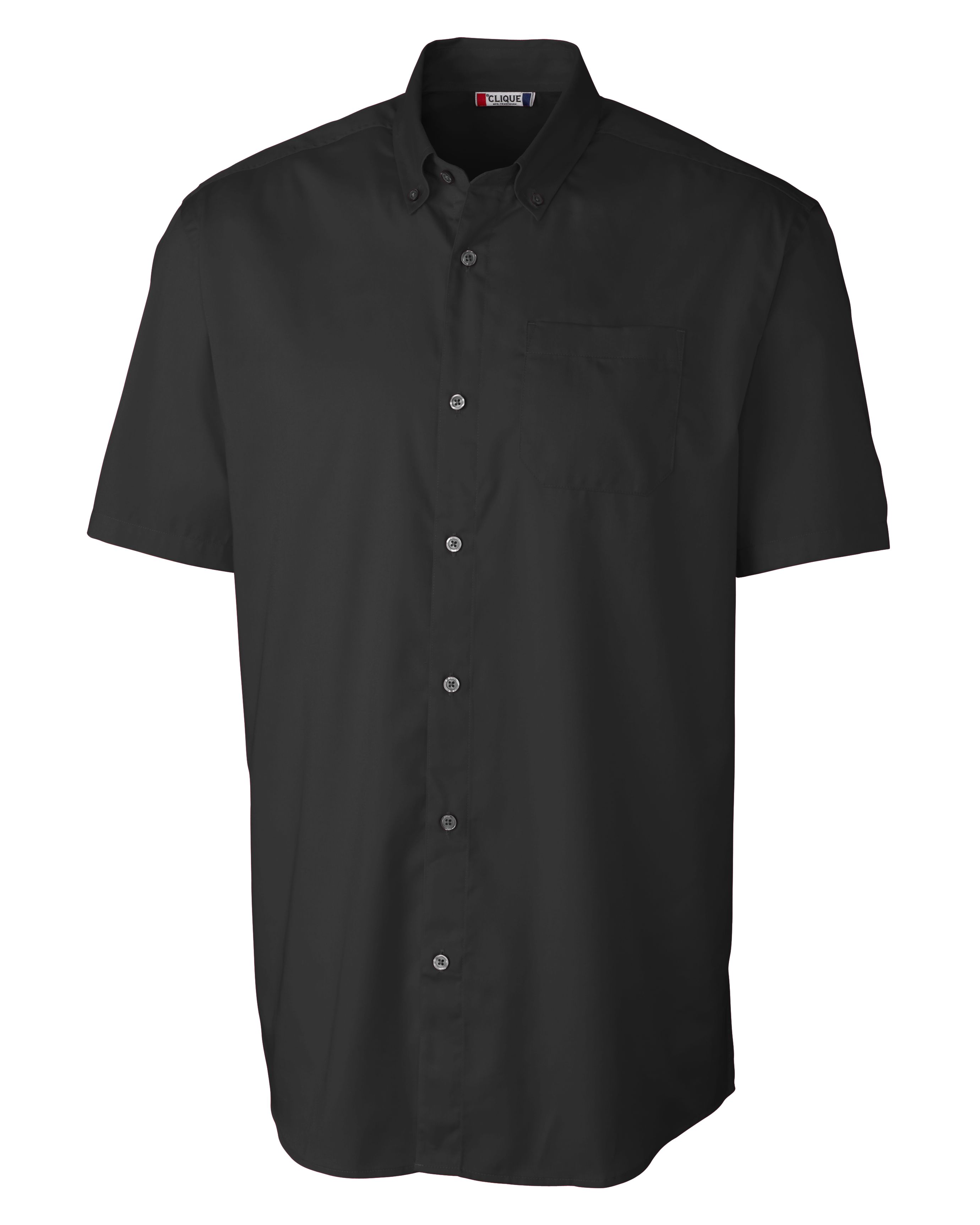 Clique Avesta Stain Resistent Mens Short Sleeve Button Down Shirt-