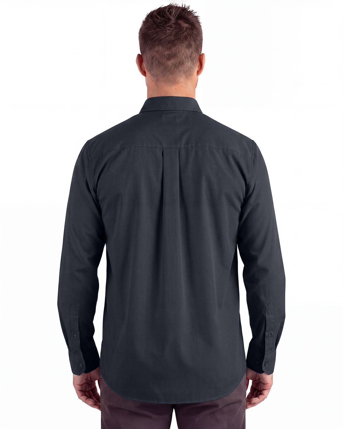 Clique Hustle Recycled Mens Long Sleeve Button Down Shirt 5