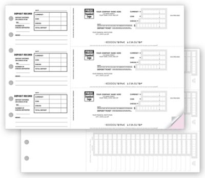 Deposit Tickets,3-On-A-Page