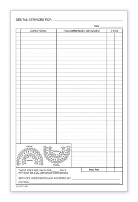 dental treatment plan forms