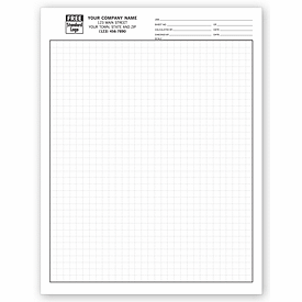 Customized for Your Business CheckSimple Graph Papers 500 Sheets Standard 1/4 Snapset Format with 1/4 Grids Perfect for Proposals Padded