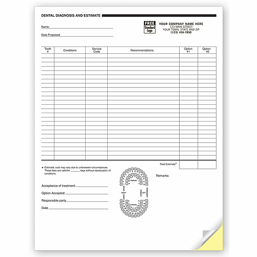 dental record forms