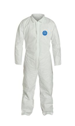 TY120SWHL TYVEK COVERALLS OPEN WRIST AND ANKLES "LG" 