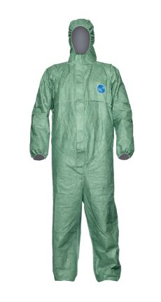 5 X Pack DuPont CHF5 Classic Xpert Men Disposable Coverall Cat III Overall Green 