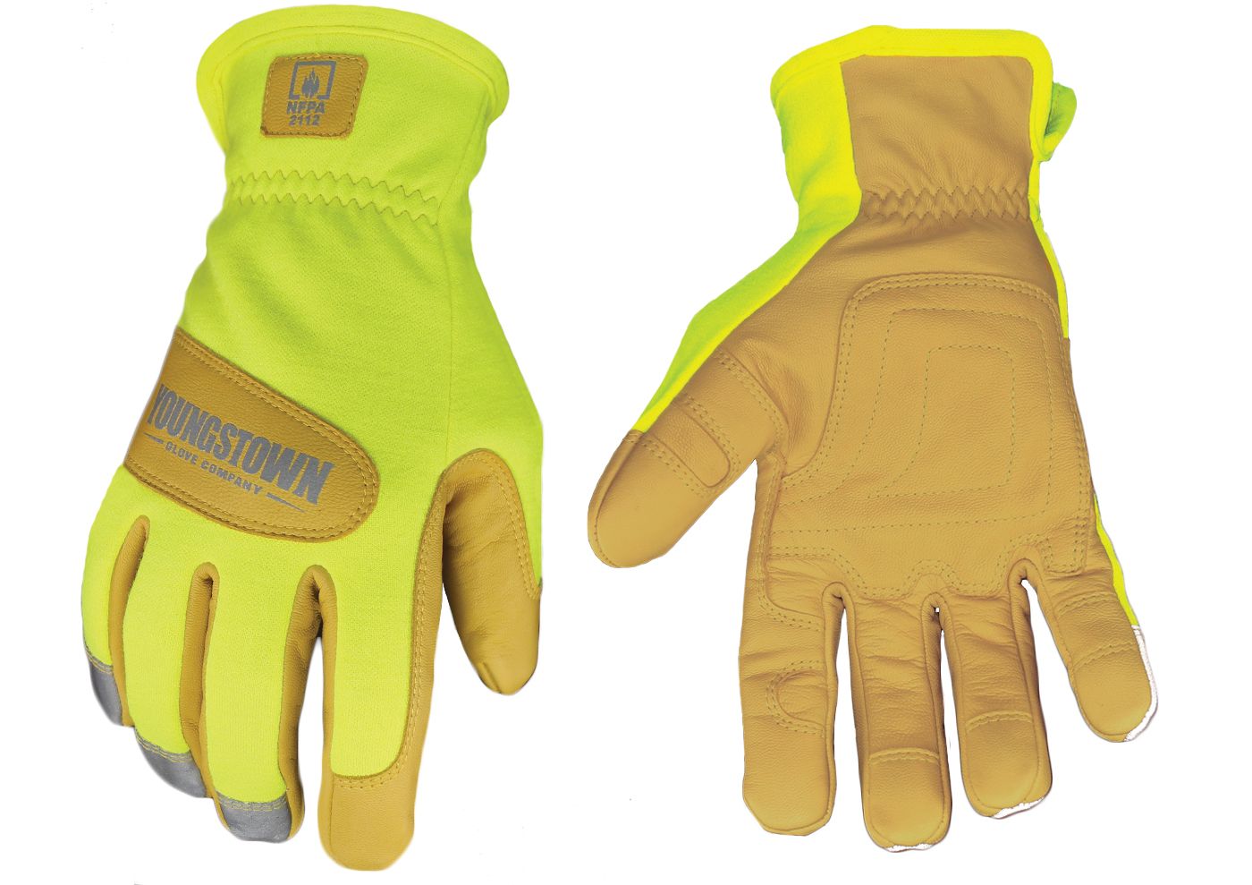 Youngstown Glove Company Safety Lime FR Mechanics Hybrid FR Mechanics Hybrid 12211210