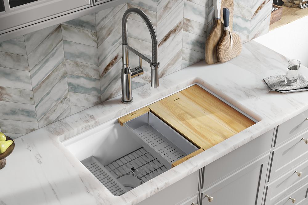 Quartz Luxe Workstation Sinks