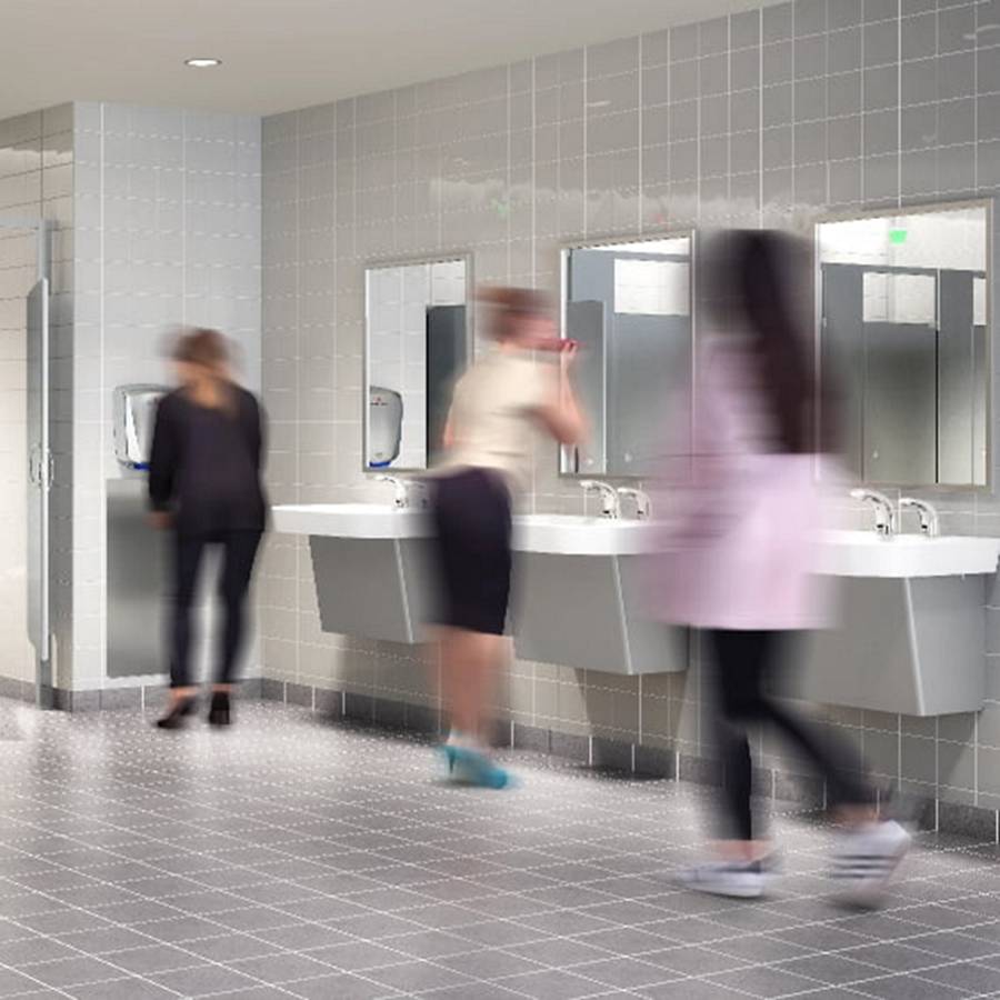 Students in restroom