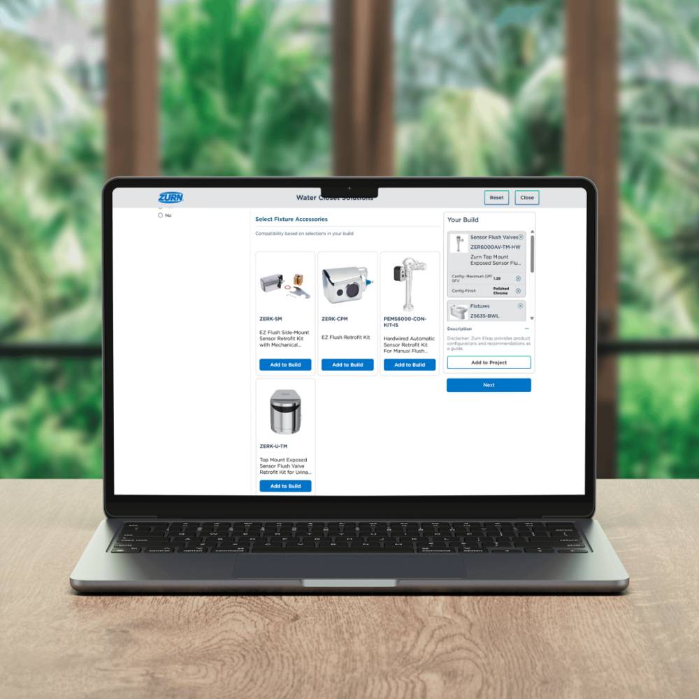 Zurn Refine Product Selection