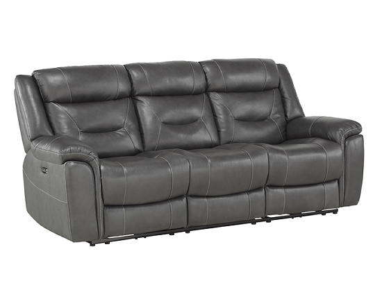 Discus Power Reclining Sofa Furniture Row, Amalfi Brown Leather Power Motion Reclining Sofa Reviews
