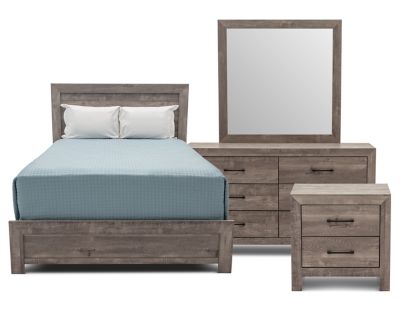 Ash 4 Pc. Queen Bedroom Set Furniture Row