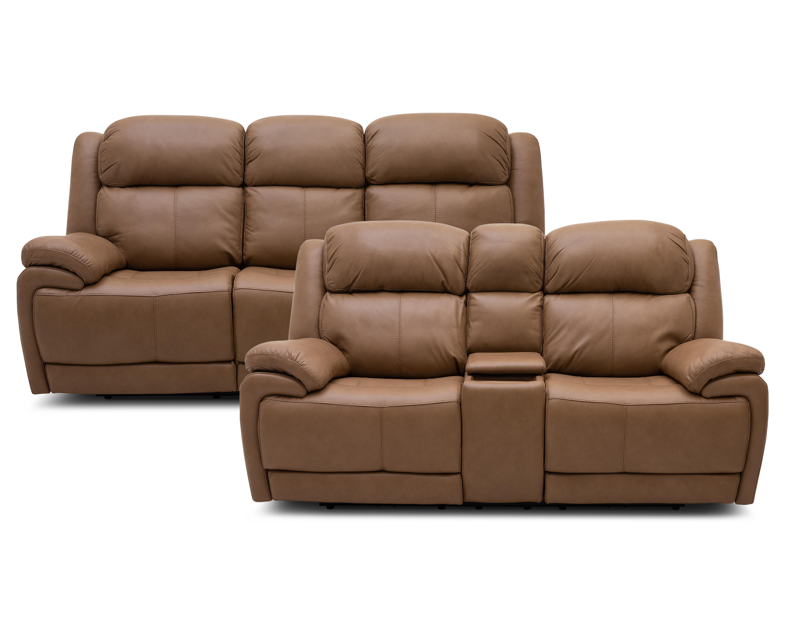 Avanti 2 Pc Power Reclining Sofa Set, Avanti 5 Piece Power Leather Sectional Sofa