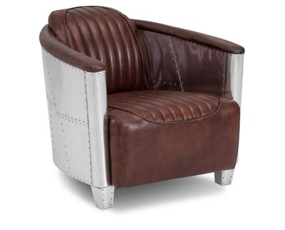Aviation leather club chair discount