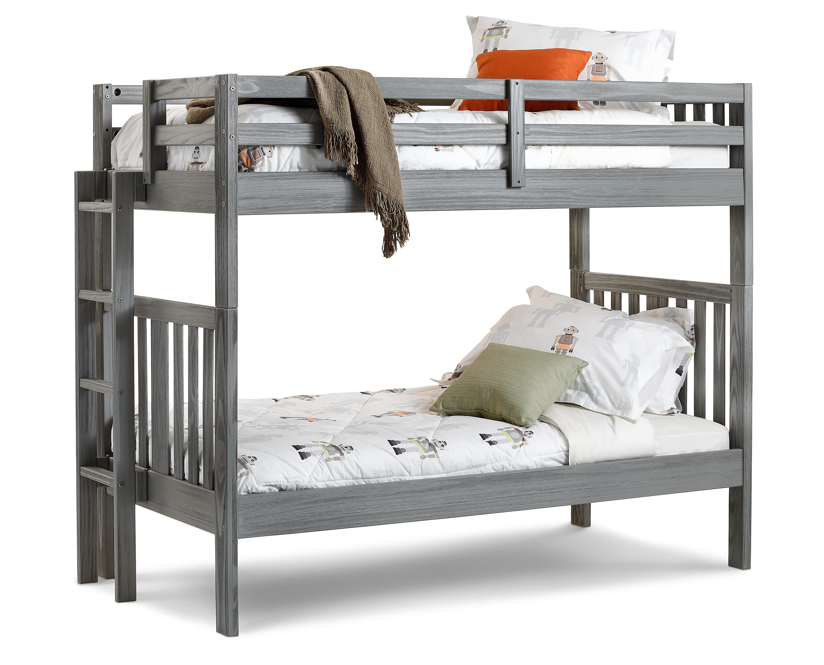 Dove Bunk Bed With Ladder Furniture Row, Bunk Beds Denver
