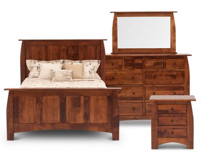 Hayworth Amish Panel Bedroom Set Furniture Row